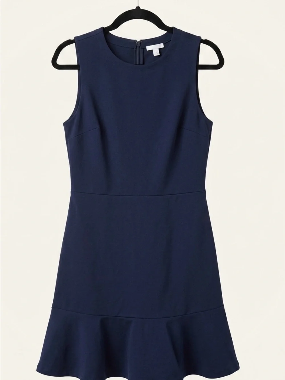 GAP Navy Sleeveless Fit-and-Flare Mini Dress size 10 tall - French girl - staple